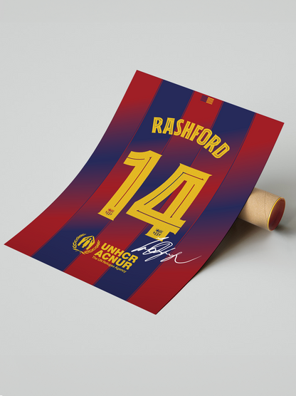 Rashford FC Barcelona 25/26 | A3(42x29,7cm)
