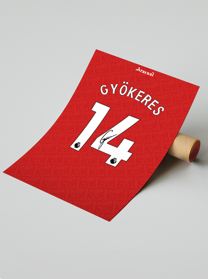 Gyokeres Arsenal 25/26 | A3 (42x29,7cm)
