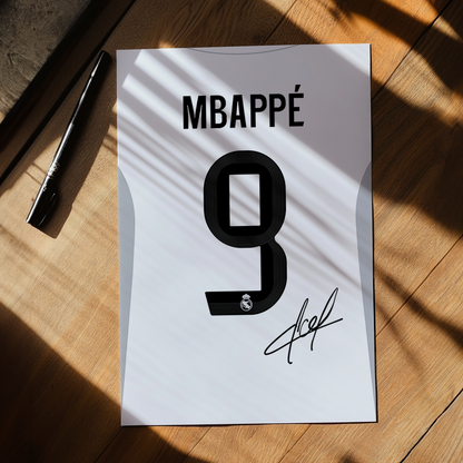 Mbappe Real Madryt 25/26 | A3 (42x29,7cm)